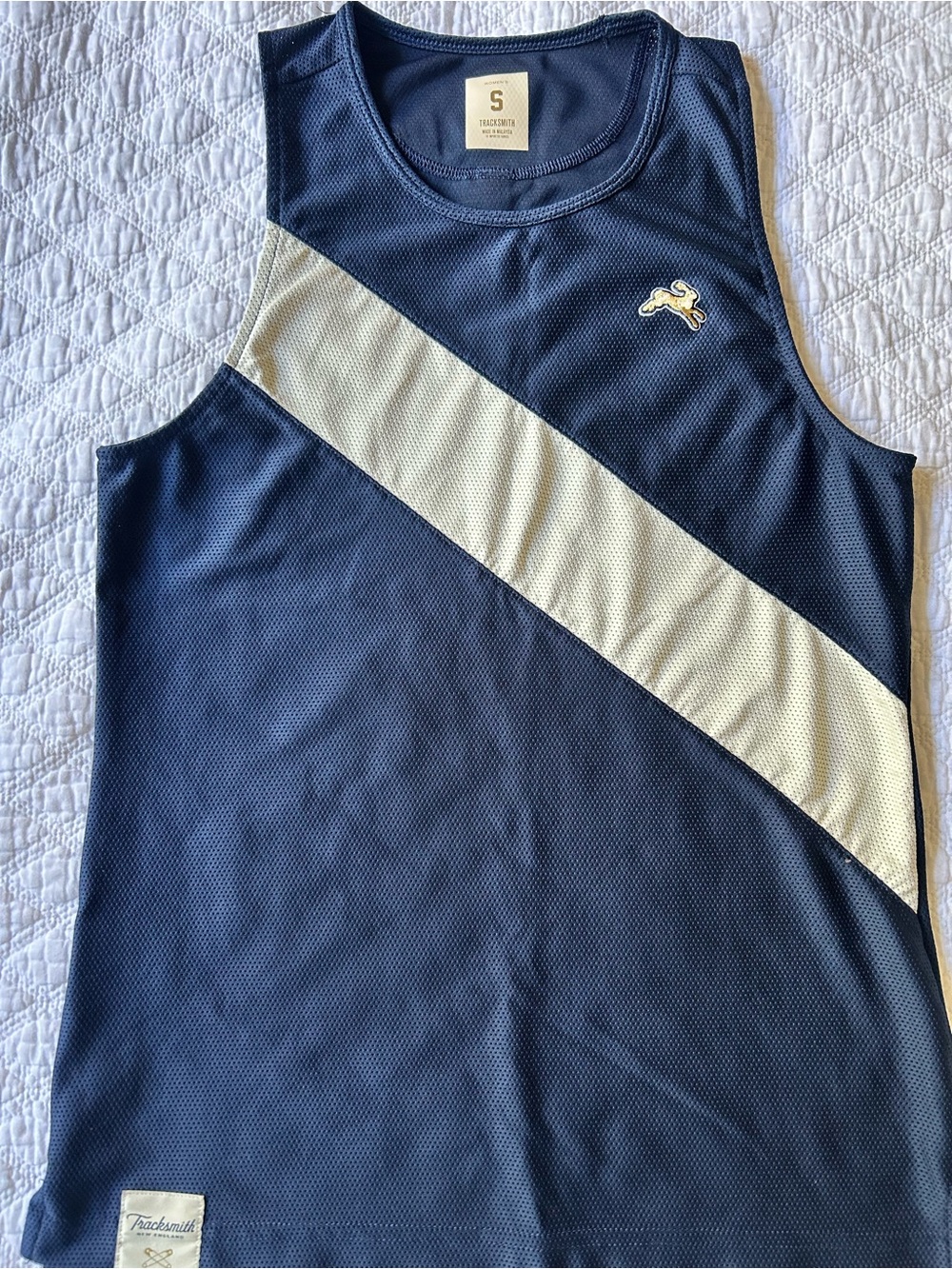 Tracksmith Van Cortlandt Navy racing Singlet